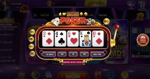 Màn hình hiển thị của mini Poker tại cổng game 68gb