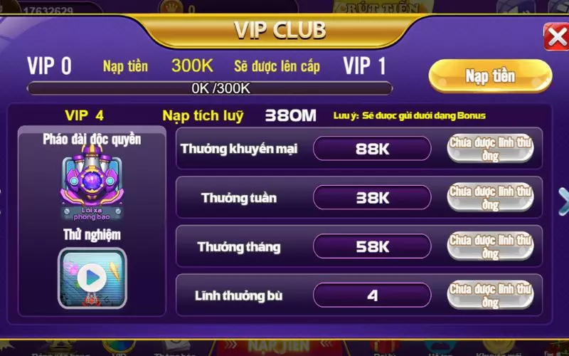 Chính sách game bài 68 vip 4