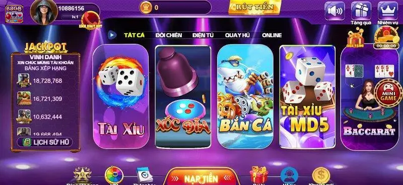 Cách khắc phục lỗi nạp - rút tiền tại 68 game bài