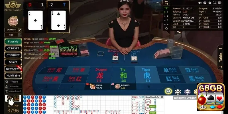 Bài baccarat đổi thưởng online cùng dealer