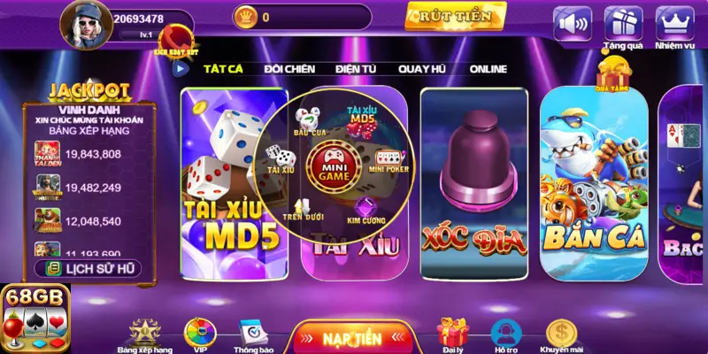 Giới thiệu game trên dưới tại 68 game bài