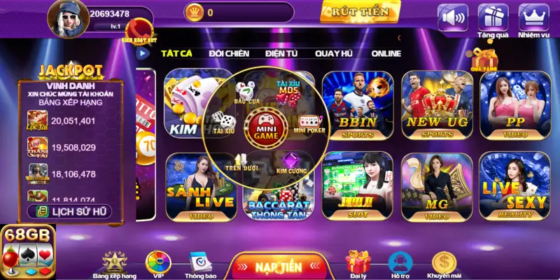 Tổng quan về game kim cương tại 68 game bài